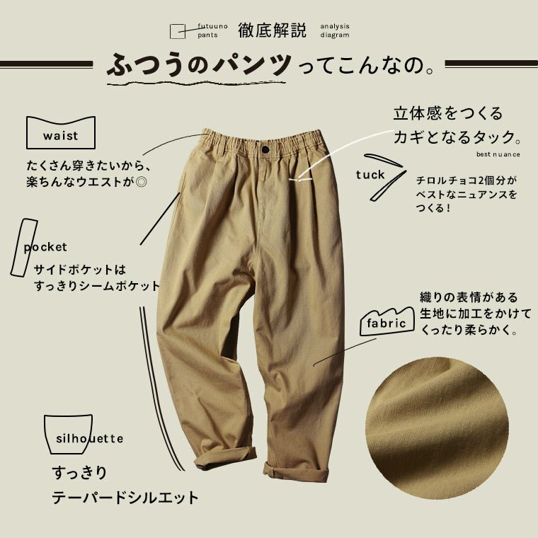 シンプルで万能。人気の「ふつうのパンツ」徹底解説