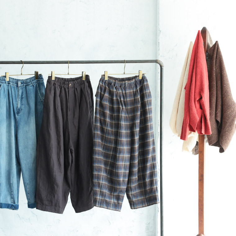 ぽわんと9分丈ワイドパンツシリーズ
